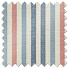 Emily Bond Cornish Stripe, Blue Multi - Roman Blind